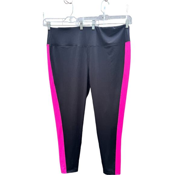 Belle Body by Kim Gravel Colorblock Leggings Black 2X - Picture 1 of 11